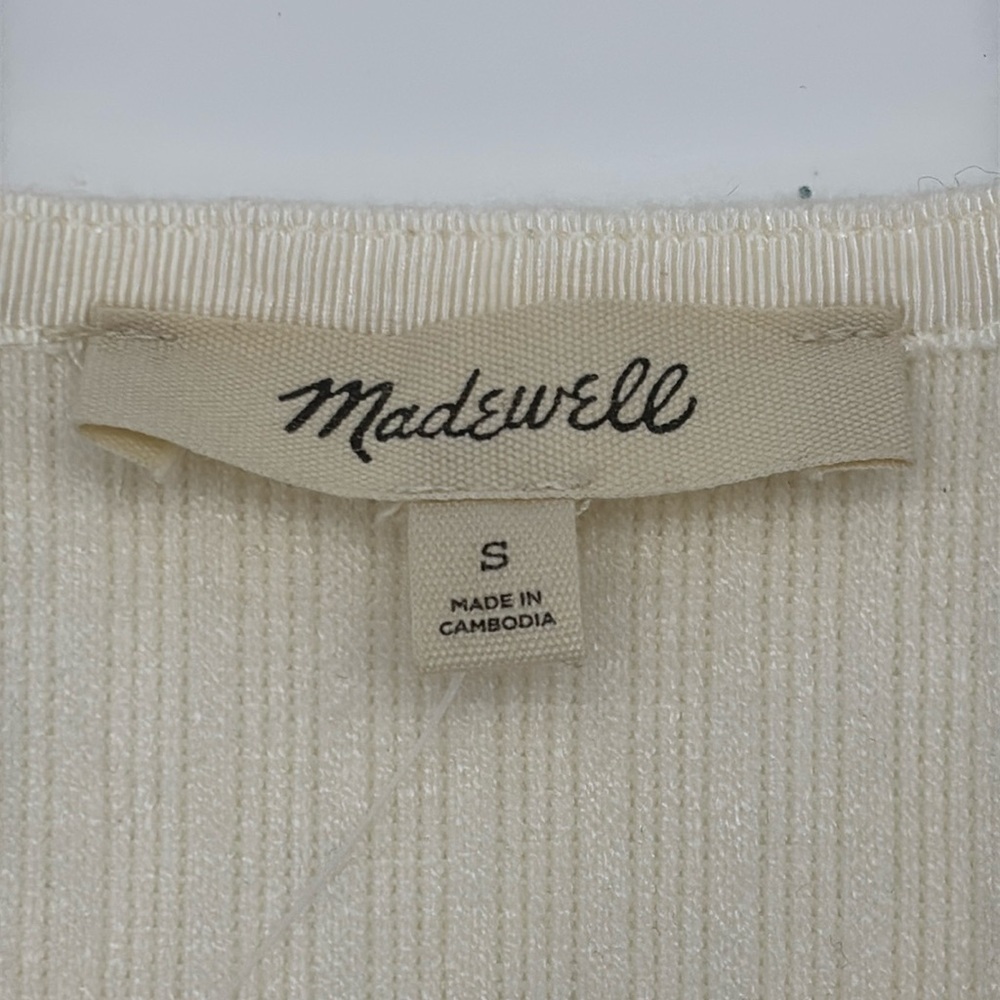 Madewell Cream Button-Up Cardigan - Picture 9 of 12